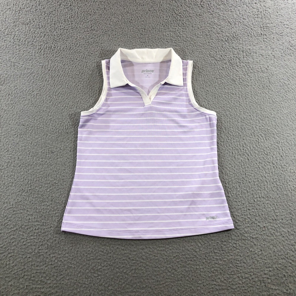 prince tennis shirt Girls M 10/12 Purple Sleeveless